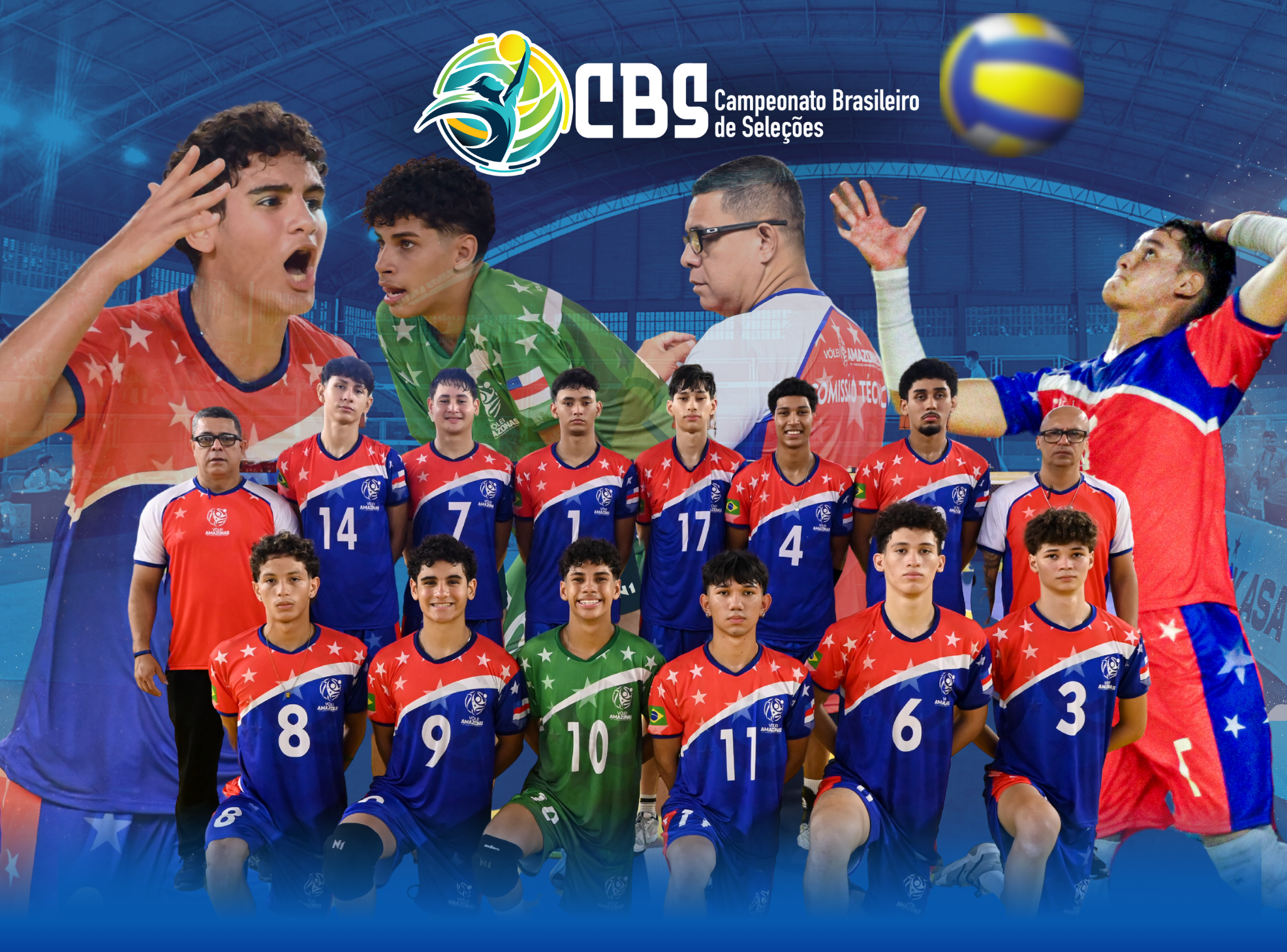 CBS Sub-18: Amazonas está entre os 4 melhores do vôlei brasileiro