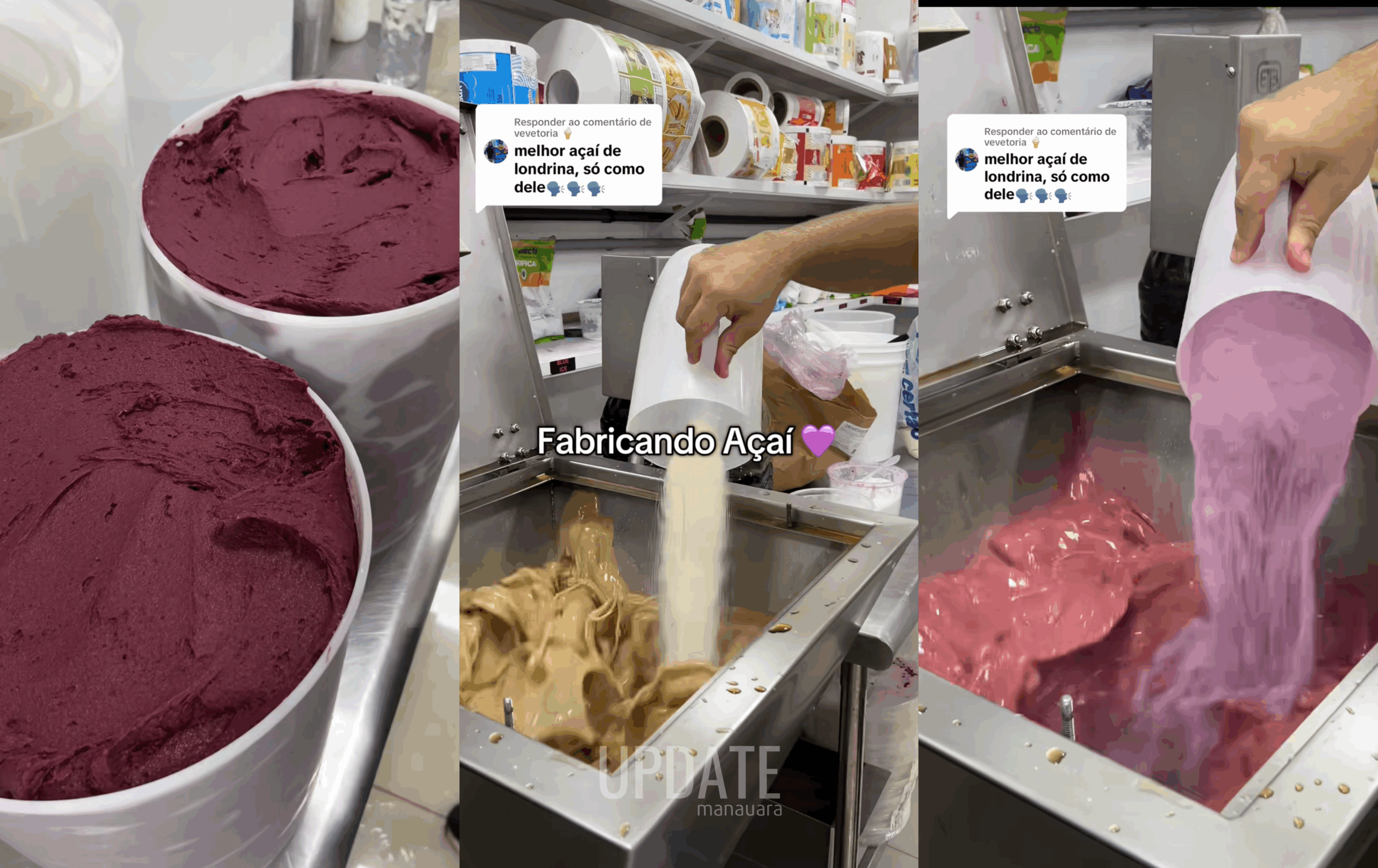 Empresária mostra como é feito o “açaí” em Londrina surpreende nortistas