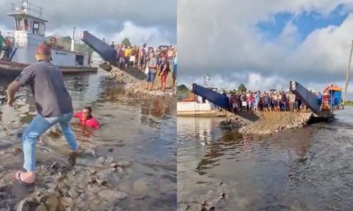 Acesso provisório à BR-319 cede e amazonenses atravessam pelo rio