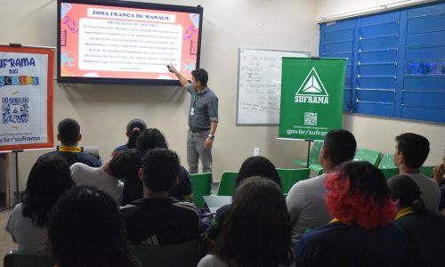 Suframa leva conhecimento sobre a Zona Franca de Manaus a estudantes do ensino médio